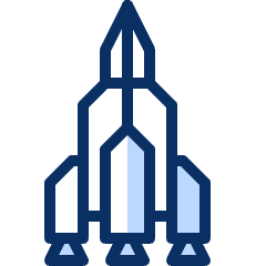 Spacecraft 3 Icon from Cyber Duotone Set