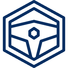 Steering Wheel 1 Icon from Cyber Line Set