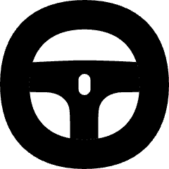 Steering Wheel Icon from Flex Solid Set