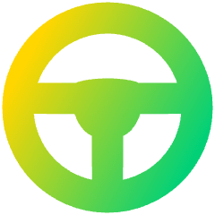 Steering Wheel Icon from Plump Gradient Set