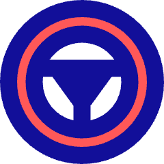 Steering Wheel Icon from Sharp Pop Set