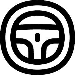 Steering Wheel Icon from Flex Line Set