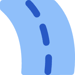 Street Road Curve Left Icon from Flex Flat Set