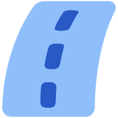 Street Road Curve Right Icon from Plump Flat Set
