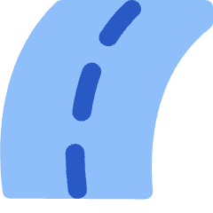 Street Road Curve Right Icon from Flex Flat Set