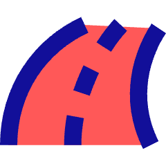 Street Road Curve Right Icon from Sharp Pop Set