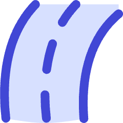 Street Road Curve Right Icon from Flex Duo Set