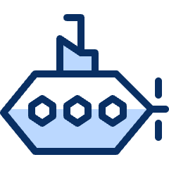 Submarine Icon from Cyber Duotone Set