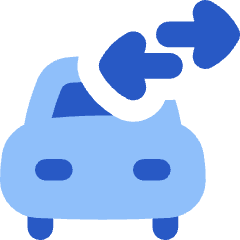 Swap Car Driving App Icon from Flex Flat Set