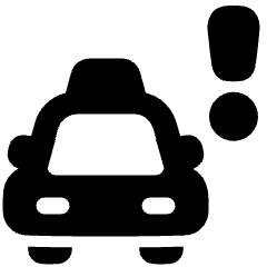 Taxi Alert Icon from Plump Solid Set