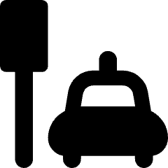 Taxi Station Icon from Core Solid Set