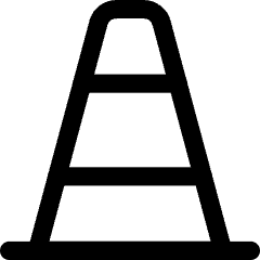 Traffic Cone Icon from Core Line Set