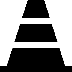 Traffic Cone Icon from Sharp Solid Set
