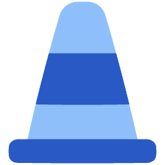 Traffic Cone Icon from Plump Flat Set