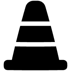 Traffic Cone Icon from Plump Solid Set