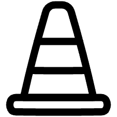 Traffic Cone Icon from Plump Line Set