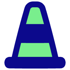 Traffic Cone Icon from Plump Pop Set