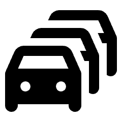 Traffic Jam Fill Icon from Rounded Fill - Material Pro Set