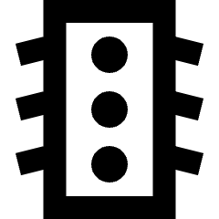 Traffic Light Icon from Sharp Remix Set