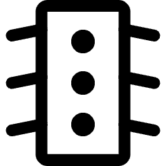 Traffic Light Icon from Core Line Set