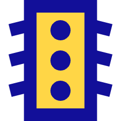 Traffic Light Icon from Sharp Pop Set