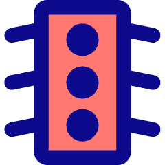Traffic Light Icon from Core Pop Set