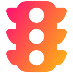 Traffic Light Icon from Plump Gradient Set