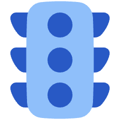 Traffic Light Icon from Plump Flat Set