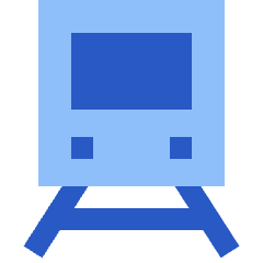 Train Front Icon from Sharp Flat Set