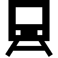 Train Front Icon from Sharp Solid Set