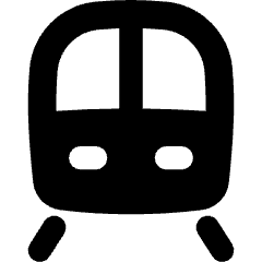 Train Front Icon from Flex Solid Set