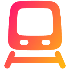 Train Front Icon from Plump Gradient Set
