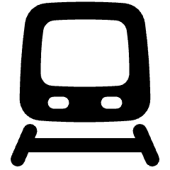 Train Front Icon from Plump Solid Set