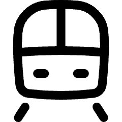 Train Front Icon from Flex Line Set