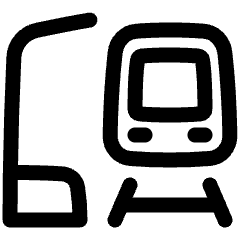 Train Station Icon from Plump Line Set