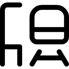 Train Station Icon from Core Line Set