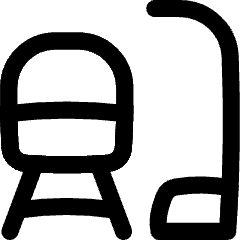 Train Station Icon from Flex Line Set