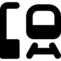 Train Station Icon from Core Solid Set