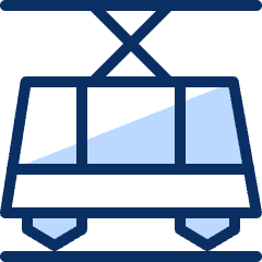 Tram Icon from Cyber Duotone Set