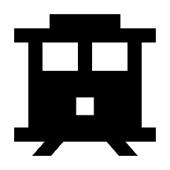 Trolley Cable Car Fill Icon from Sharp Fill - Streamline Material Set