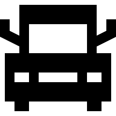 Truck Front Icon from Sharp Solid Set