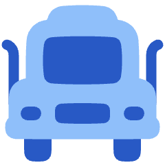 Truck Front Icon from Plump Flat Set