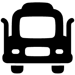 Truck Front Icon from Plump Solid Set