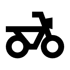 Two Wheeler Icon from Sharp Line - Streamline Material Set