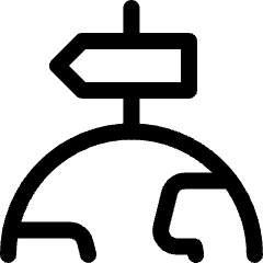 Travel Crossroad Direction Board Icon from Ultimate Regular Set