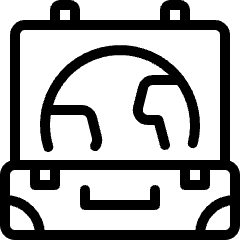 Travel Suitcase Icon from Ultimate Light Set