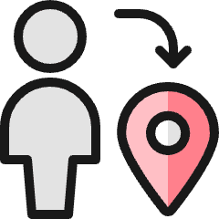 Travel User Pin Icon from Ultimate Colors Set