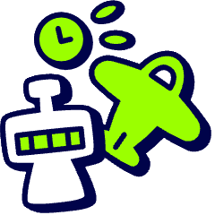 Depature Time Icon from Stickies Duo Set