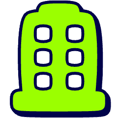 Hotel Building Icon from Stickies Duo Set