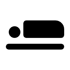 Airline Seat Flat Fill Icon from Rounded Fill - Material Pro Set